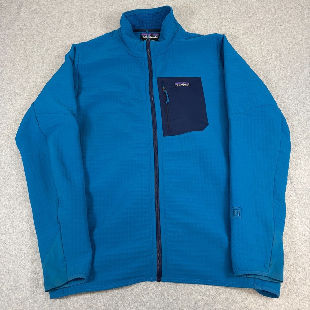 Patagonia R2 TechFace Jacket Mens XL Blue Gorpcore Outdoors Casual